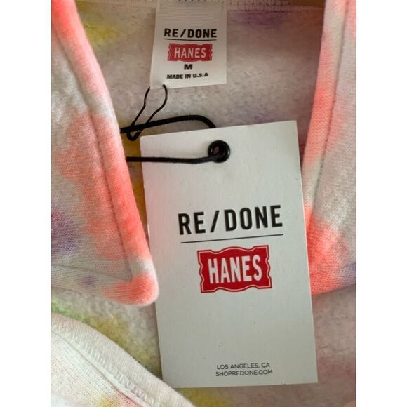 Re/Done x Hanes 70s Half Zip in Neon Space Dye Size Medium - Picture 3 of 5